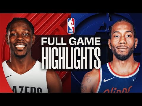 TRAIL BLAZERS at CLIPPERS | FULL GAME HIGHLIGHTS | October 26, 2025