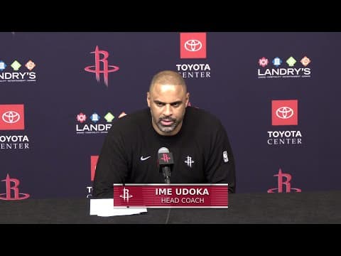 Press Conference by Ime Udoka vs Portland Trailblazers