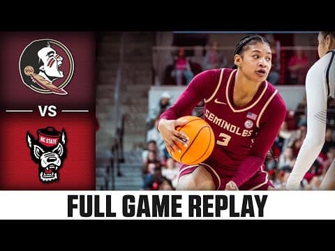 Florida State vs. NC State Full Game Replay | 2025-26 ACC Women's Basketball