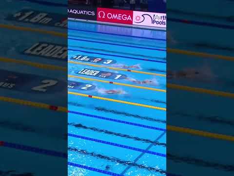 Katie Ledecky Clinches 7th World 800m Freestyle Title! #Shorts