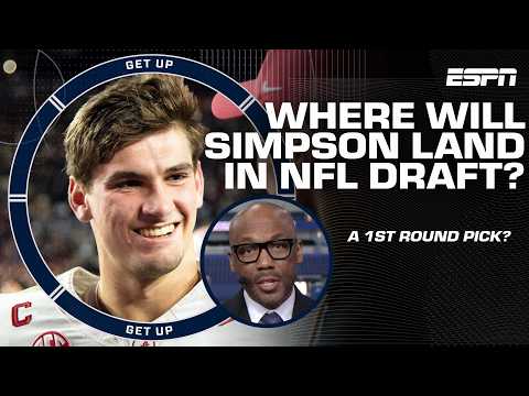 Louis Riddick REVEALS if Ty Simpson could go top 1️⃣5️⃣ in the NFL Draft | Get Up