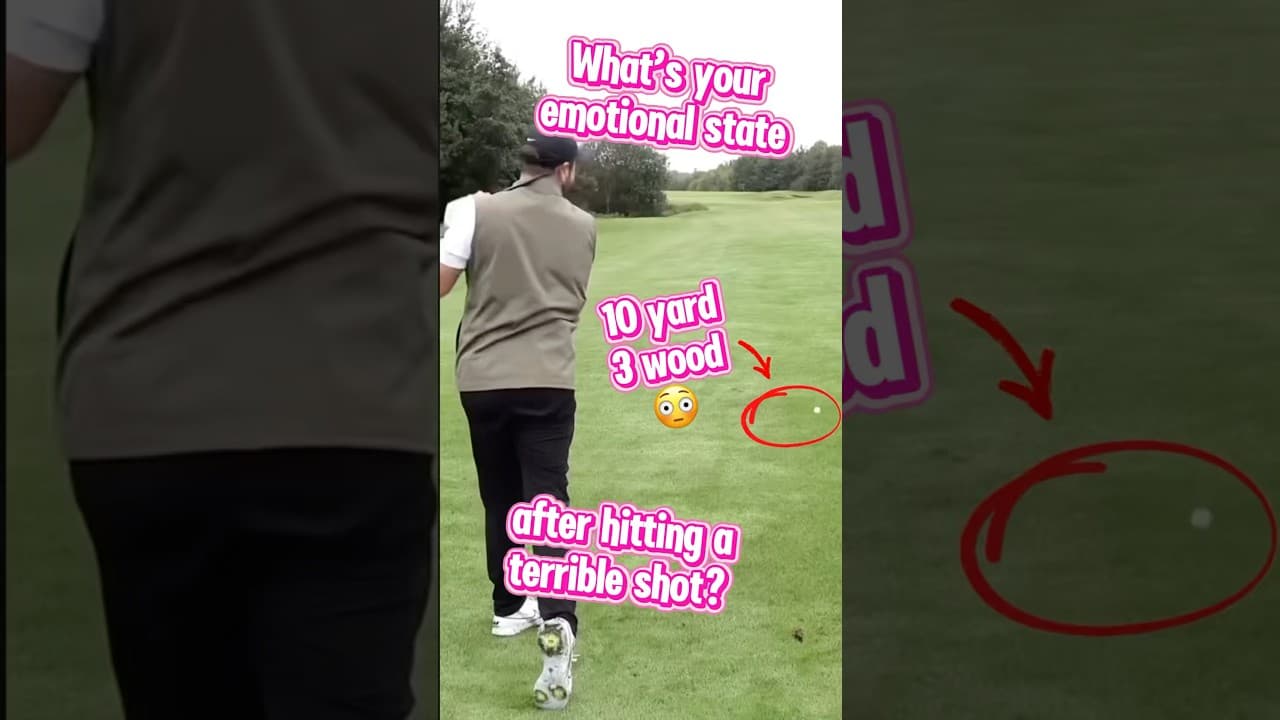 What emotion do you feel after hitting a bad golf shot? 😡😅