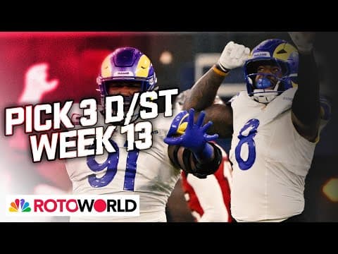 Bucs, Texans, Rams top Defense (D/ST) Start 'Em/Sit 'Em for Week 13 | Rotoworld | NFL on NBC
