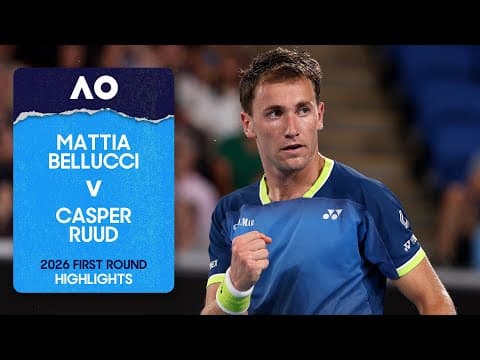 Mattia Bellucci v Casper Ruud Highlights | Australian Open 2026 First Round