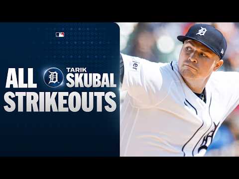 ALL STRIKEOUTS: Tarik Skubal fanned 5 batters for the Tigers! | MLB Highlights