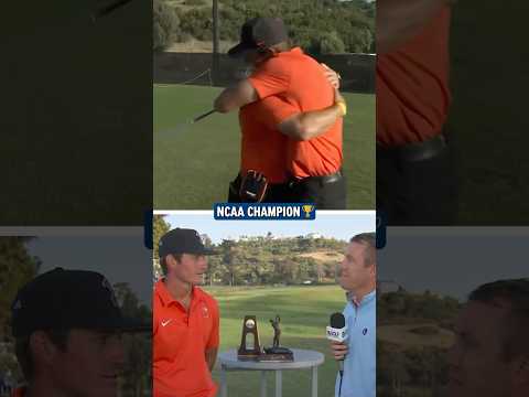 Preston Stout’s Emotional Reaction to Winning the NCAA Individual Title 🏆⛳