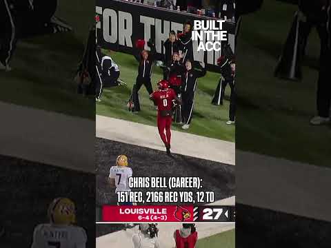 🔥 Big-play receiver. Chris Bell is #BuiltInTheACC    #nfldraft #collegefootball #louisvilecardinals