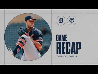 Tigers vs. Twins Highlights | 4/9/26