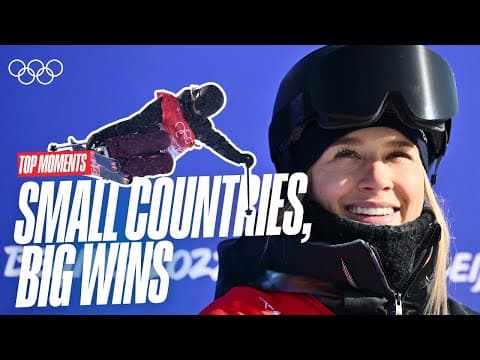Showing The World How It's Done! 🤩❄️ | Winter Olympic Medals From Small Nations | Top Moments