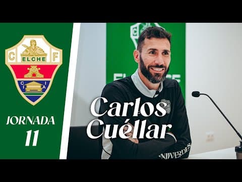 RUEDA DE PRENSA | Carlos Cuéllar habla sobre el Elche Ilicitano - RSD Alcalá | Jornada 11