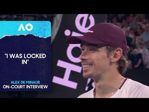 Alex de Minaur On-Court Interview | Australian Open 2026 Fourth Round