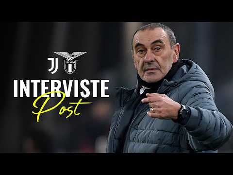 🗣️ LE INTERVISTE A MISTER SARRI, PATRIC, PROVSTGAARD E ISAKSEN | JUVENTUS-LAZIO 2-2
