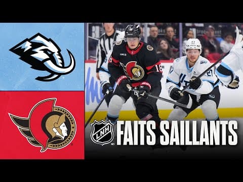 Mammoth vs Sénateurs 9/11/25 | Faits saillants