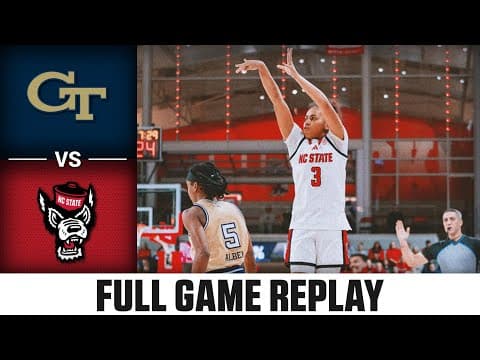 Georgia Tech vs NC State Full Game Replay | 2025-26 ACC Women's Basketball