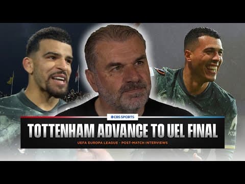 "DESERVED to go through" Ange Postecoglou | "ONE MORE game to go" Solanke as Spurs qualify for FINAL