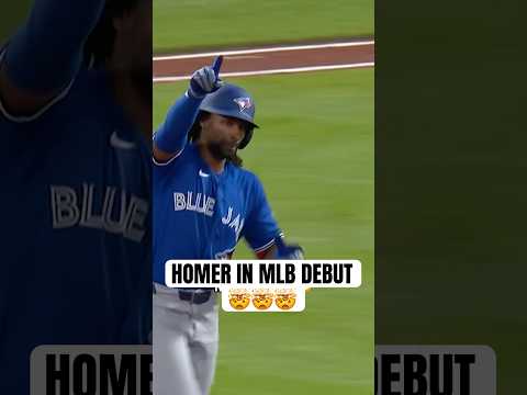 Charles McAdoo hits a home run in his Major League Debut ‼️ #MLB #BlueJays