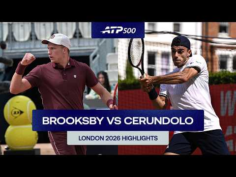 Jenson Brooksby vs. Francisco Cerundolo Highlights | London 2026 R2