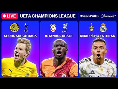 UEFA Champions League 24/7 🔥 | UCL MD2: Spurs, Liverpool & MORE | Friday 10/10 | CBS Sports Golazo