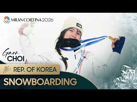 No fear: Gaon Choi overcomes TWO CRASHES for golden halfpipe run | Winter Olympics 2026 | NBC Sports