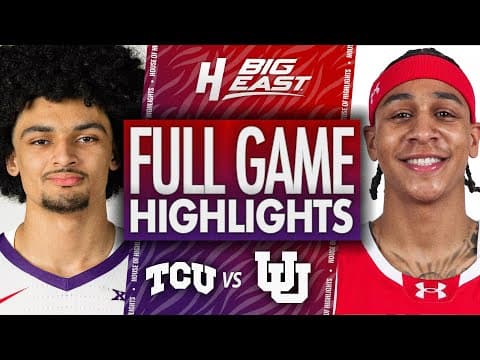 TCU vs Utah - FULL GAME HIGHLIGHTS | January 17, 2026 | BIG EAST College Basketball