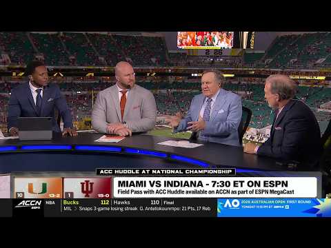 FINAL PREVIEW of CFP National Championship: Hurricanes vs. Hoosiers 🏆 | ACC Huddle