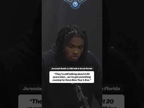 Jeremiah Smith responds 🔥😱 #ohiostate #cfp