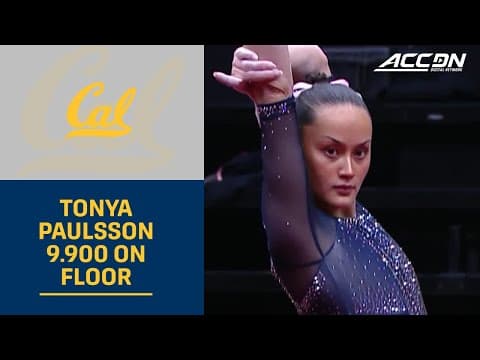 Cal's Tonya Paulsson Takes First With A 9.900 On Floor