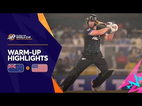 New Zealand v USA | Match Highlights | T20WC 2026 Warm-ups