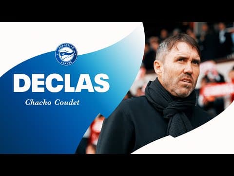 Chacho Coudet: "Hoy no mostramos lo que el equipo muestra habitualmente" | Deportivo Alavés