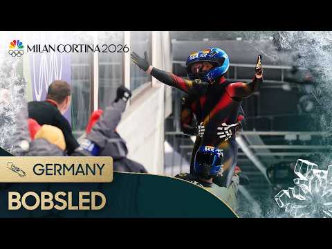 Germany clinches gold AND silver in four-man bobsled | Winter Olympics 2026 | NBC Sports