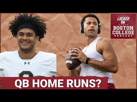 EAGLES REVIVAL: Is Jaden Craig or Kenny Minchey the ANSWER Boston College Needs at Quarterback?