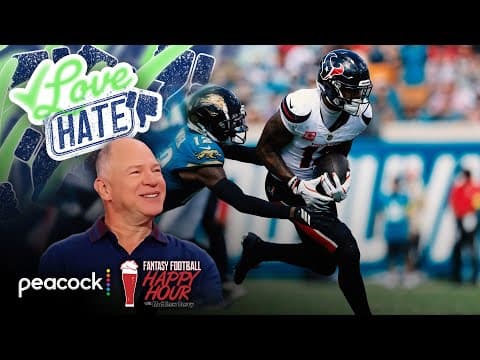 Nico Collins, Xavier Worthy poised for big games | Fantasy Football Happy Hour | NFL on NBC
