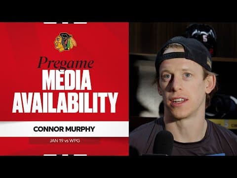 "Taser is a prime example of that." | Connor Murphy Pregame 1.19.26