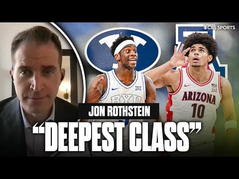 Just HOW good is this freshman class in college basketball? | Jon Rothstein says it's LOADED 👀