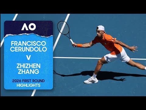 Francisco Cerundolo v Zhizhen Zhang Highlights | Australian Open 2026 First Round