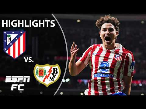 JULIAN ALVAREZ HAT TRICK ⚽⚽⚽ Atletico Madrid vs. Rayo Vallecano | LALIGA Highlights | ESPN FC