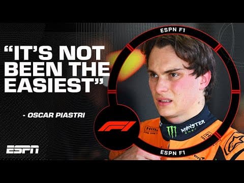 Oscar Piastri reflects on his recent struggles and how he can get back in the F1 championship fight