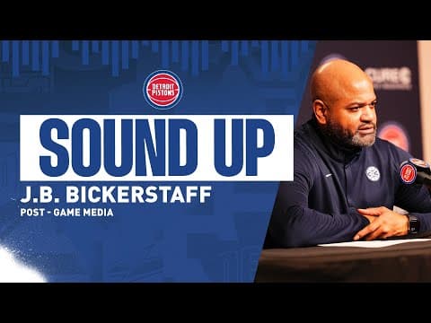 Post-Game Press Conference: J.B. Bickerstaff | Pistons vs. Kings | 1.25.26 - Win