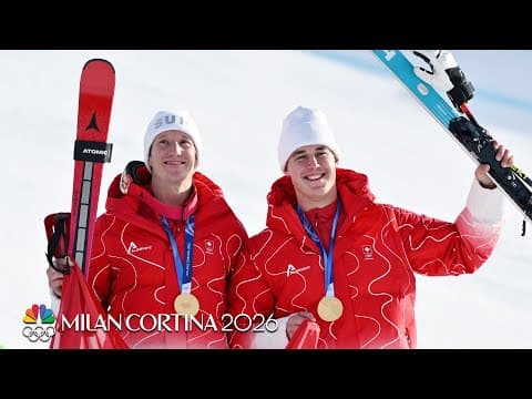 Swiss skiers LIGHT UP inaugural Olympic men's team combined | Winter Olympics 2026 | NBC Sports