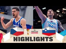 Czechia 🇨🇿 v Slovenia 🇸🇮 | Highlights | FIBA Basketball World Cup 2027 European Qualifiers
