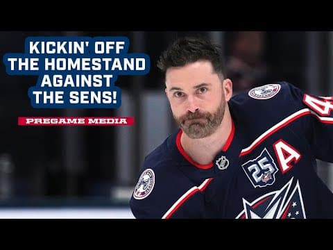 KICKIN' OFF THE HOMESTAND AGAINST THE SENS! Erik Gudbranson and HC Rick Bowness | Pregame Media