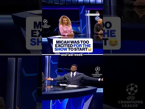 Micah couldn’t wait for the intro 😂 | UCL Today | CBS Sports Golazo