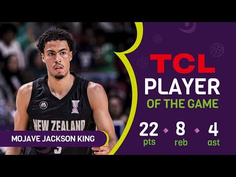 Mojave Jackson King (22 PTS) | TCL Player Of The Game | TPE vs NZL 🇳🇿 | FIBA Asia Cup 2025