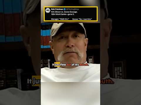 Kirk Gibson vs. Goose Gossage.1984 World Series--game 5.Manager: “Walk him.”Goose: “No. I own him.”