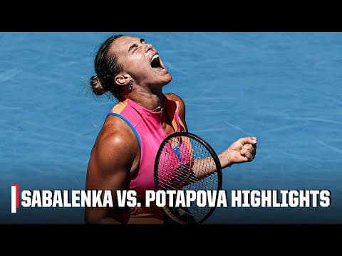 Aryna Sabalenka vs. Anatasia Potapova | Round 3 Highlights | 2026 Australian Open