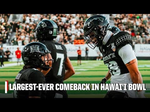 FINAL MINUTES of Hawai'i's HISTORIC 21-PT comeback vs. Cal | ESPN College Football