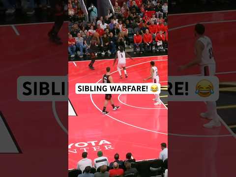 Aaron Holiday hits a three over Jrue Holiday