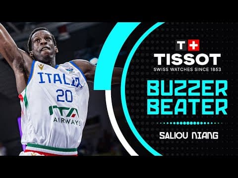 Niang owns the moment! | 🚨 TISSOT Buzzer Beater | ITA 🇮🇹 v ESP 🇪🇸 | FIBA EuroBasket 2025