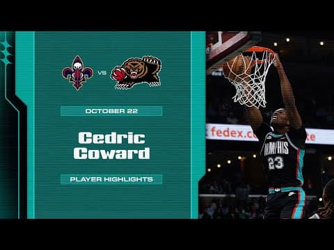 Cedric Coward Highlights vs New Orleans Pelicans