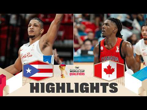 Puerto Rico 🇵🇷 v Canada 🇨🇦 | Highlights | FIBA Basketball World Cup 2027 Americas Qualifiers